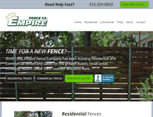 Tablet Screenshot of empirefencetx.com